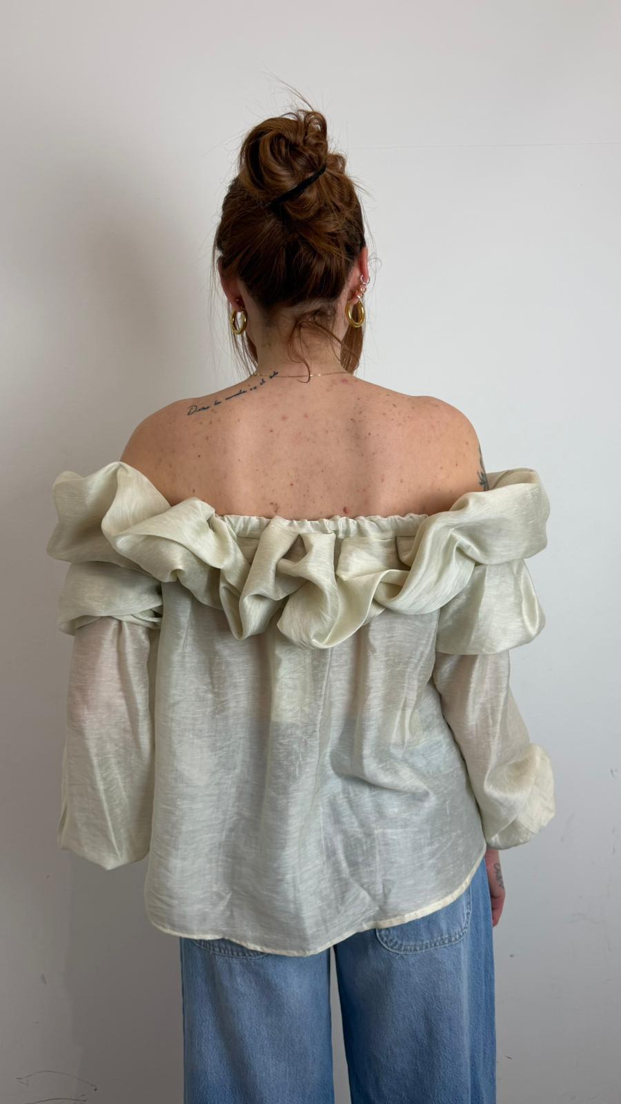 Blusa Con Maxi Volant - Souvenir cod. M39F1360 main:sha1=224a4f4146103d5c40b9ef51f6deff7c2aa92d61