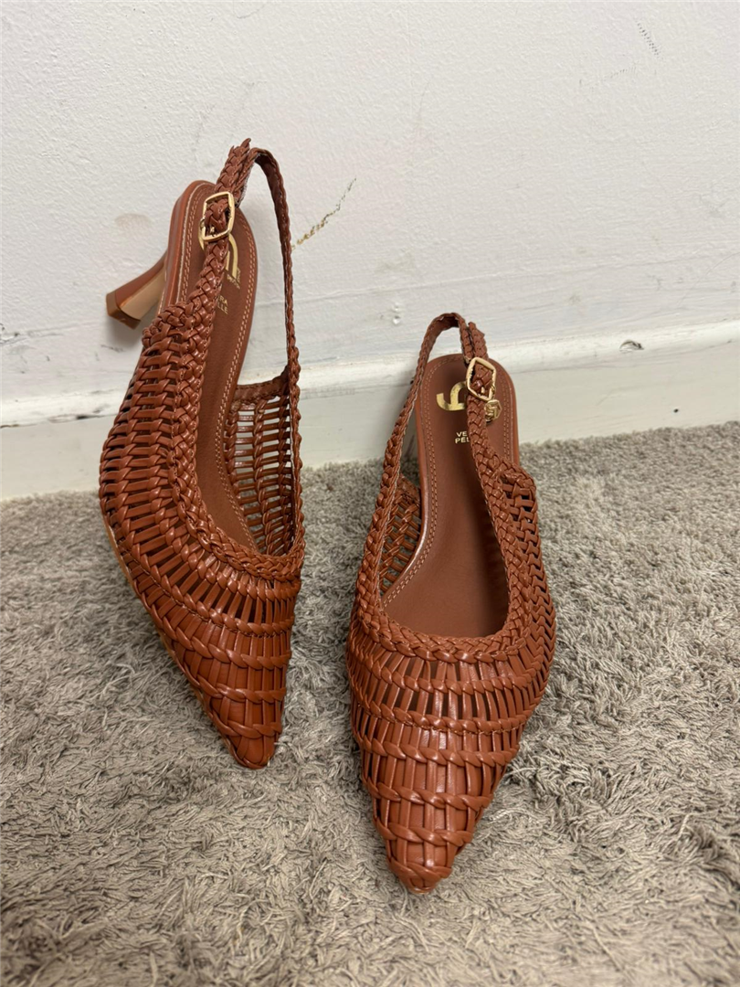 Slingback Lavorazione Intreccio Fitto Regolabile Tacco 7 - Gold&gold cod. GD403 main:sha1=60dce5223812698a2afbc8d07d2f093f3f3a062e