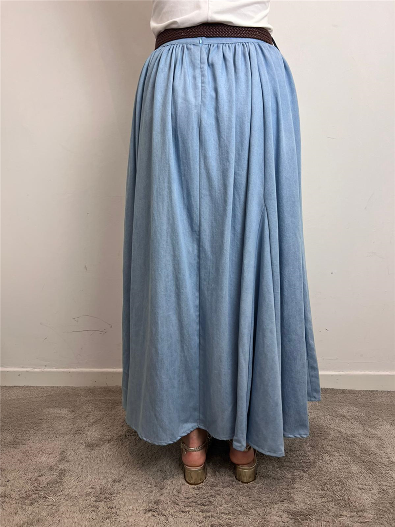 Gonna Lunga Chambray Con Cintura - Haveone cod. GFW_Q122 main:sha1=4d110072ed53bba84399a4e74f3138c4bcf53fee