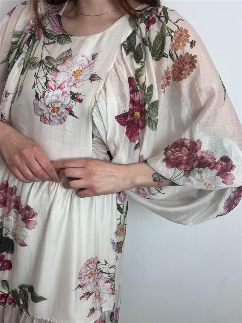 Abito Lungo Manica Ampia Fantasia Floreale - Vicolo cod. TAB1967 main:sha1=350dccaafc8e91459ba6a0d73fe7f71e48749185