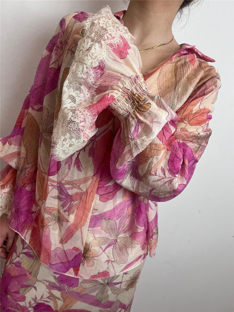 Blusa Fantasia Con Pizzo Sulle Maniche - Haveone cod. CVS_Q277 main:sha1=cbd6c24e346b79d99267b9e73aa8f02c2d4c186f