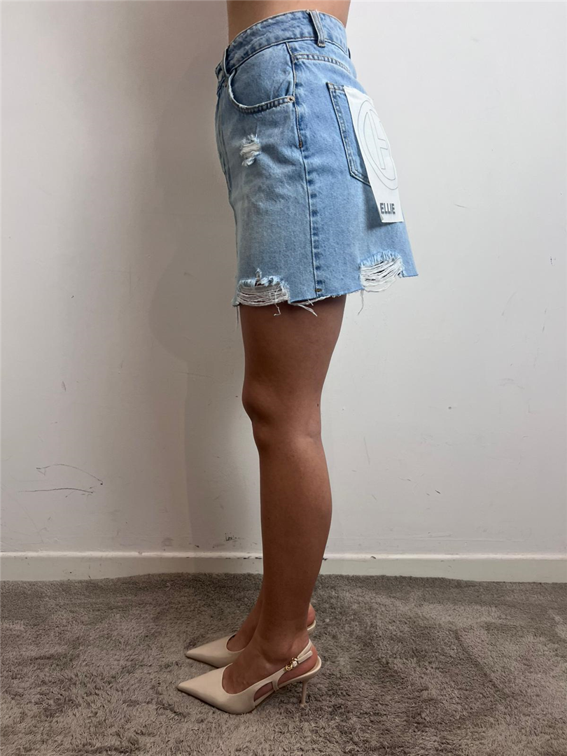 Ginna Mini Spicchio Ellie Denim Con Rotture - Haveone cod. GGZ_Q118 main:sha1=df58958a7d1582533038c2e25b9d8c3d2e630714