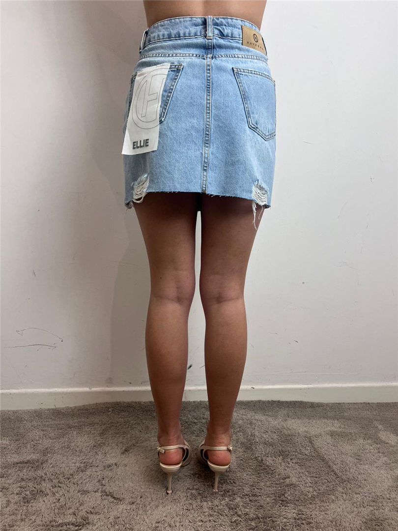Ginna Mini Spicchio Ellie Denim Con Rotture - Haveone cod. GGZ_Q118 main:sha1=5c68023ae9b80f81f973b6e66862d69b7a4c2132