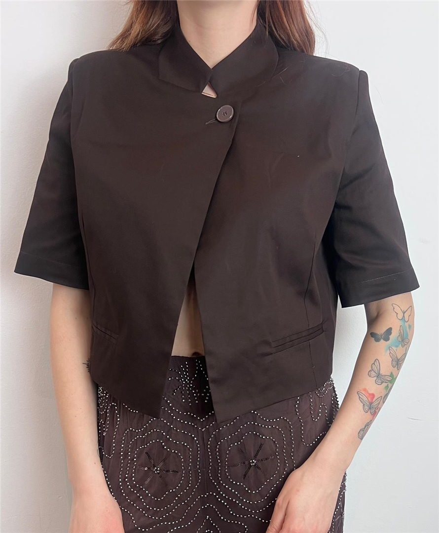 Giacca Mezzamanica Collo Alla Coreana - Vicolo cod. TAB1865 main:sha1=dfc2bbed7986fcce9f1dc6ed8653d8e1ed611307