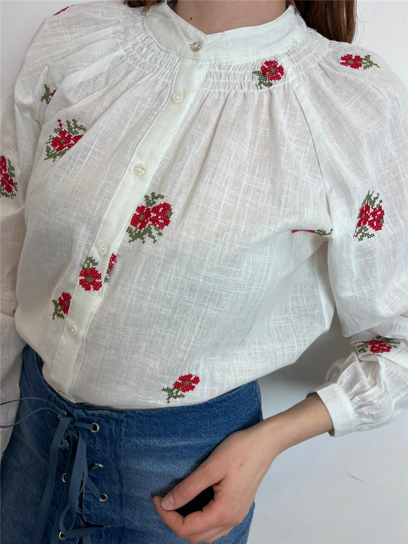 Camicia Coreana Con Ricami - Souvenir cod. D39V1344 main:sha1=7116c9ad2f4595987eea6f1a90a0f9803ff7463d