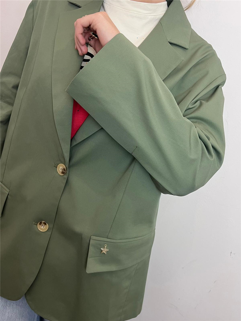 Blazer Over In Popeline - Souvenir cod. W39S0260 main:sha1=1b3419a292336e9f33578a875ffb1cd2d442e446