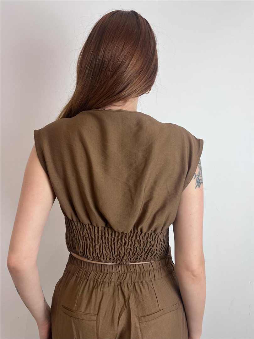 Top Corto Nodo Punto Smock Dt - Haveone cod. RMA_Q154 main:sha1=19d8756fb2725e67e98f8f0ef1a70724c91ad4a0