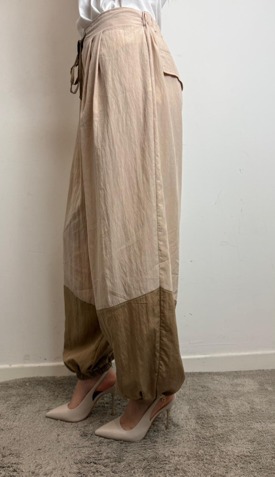Pantalone Bicolor Con Elastico E Coulisse - Vicolo cod. TAB2075 main:sha1=244fb907dfa5d1a85fed73c495111fa2d98ed001