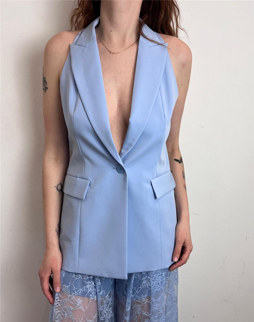 Gilet Lungo Con Inserti Pizzo - Imperial cod. L9990001V main:sha1=3432838c5e480e9c0914fe645ab8c5193ef40c76