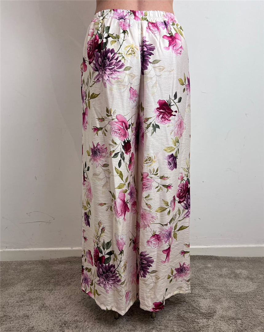 Pantalone Fantasia Floreale Con Elastico In Vita - Haveone cod. PJK_Q426 main:sha1=a419e6694543cf4187e89a0d086ab5e52cee8f07