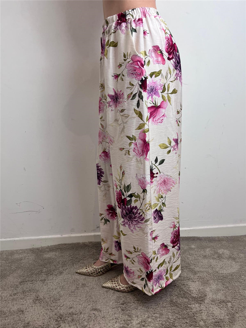Pantalone Fantasia Floreale Con Elastico In Vita - Haveone cod. PJK_Q426 main:sha1=00637aea9f92d0cfaf0d5d62cab944d6187857f5