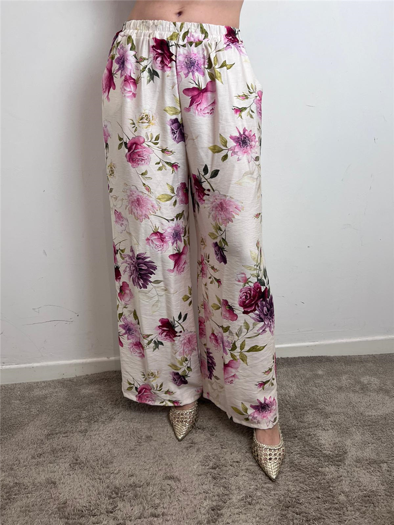 Pantalone Fantasia Floreale Con Elastico In Vita - Haveone cod. PJK_Q426 main:sha1=64fd11655afed3492815c016a5e4ca4736f61d41
