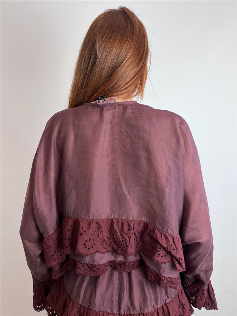 Blusa Con Inserti In Pizzo Sangallo - Haveone cod. CVS_Q258 main:sha1=9b2b9422a239917a815734981302d8d59ea5819d