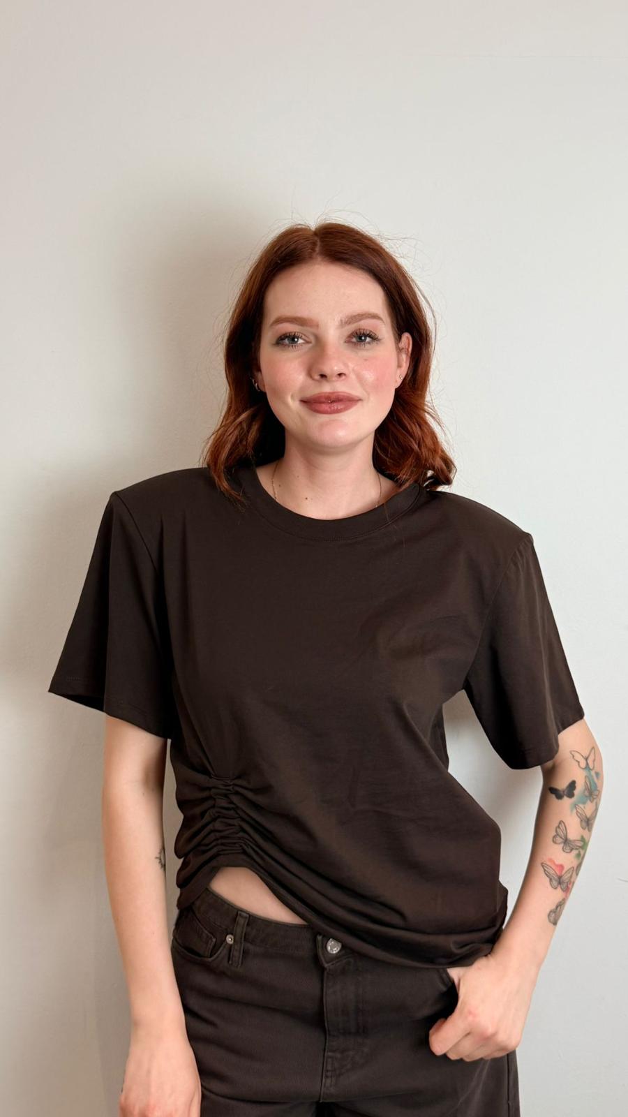 T Shirt Con Spallina E Drappeggio Laterale - Vicolo cod. UAB0329 main:sha1=4a0b4560e31ebfe7759e50dac89dec020ee33757