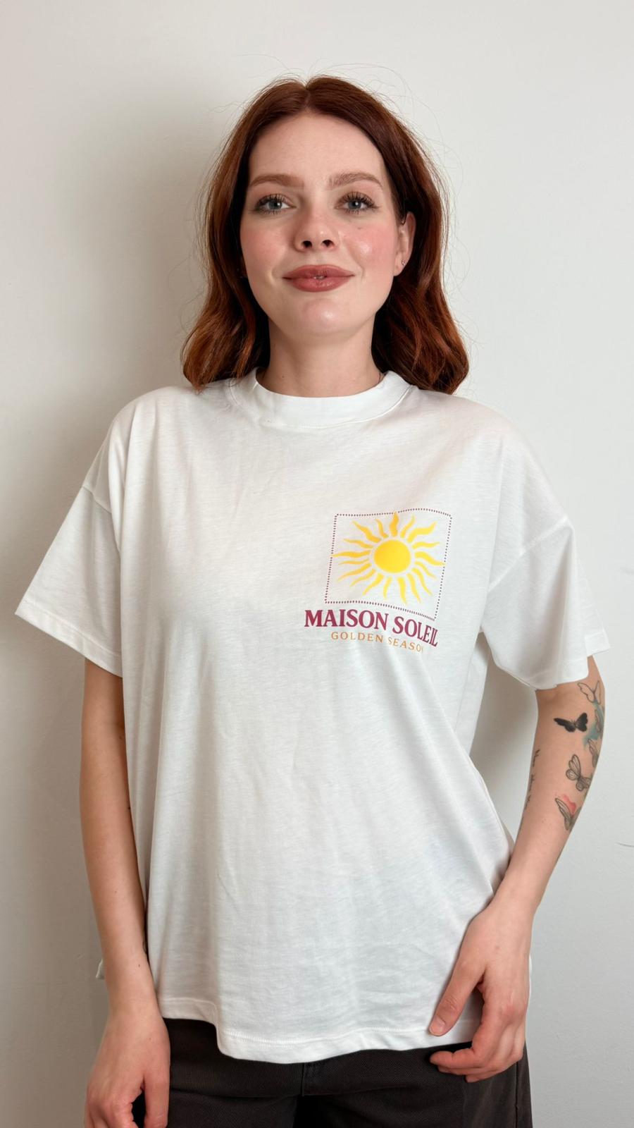T Shirt Stampa Maison Soleil - Vicolo cod. RAB0821 main:sha1=452d5815cf875bb05d90922971b469eb8b98c76f