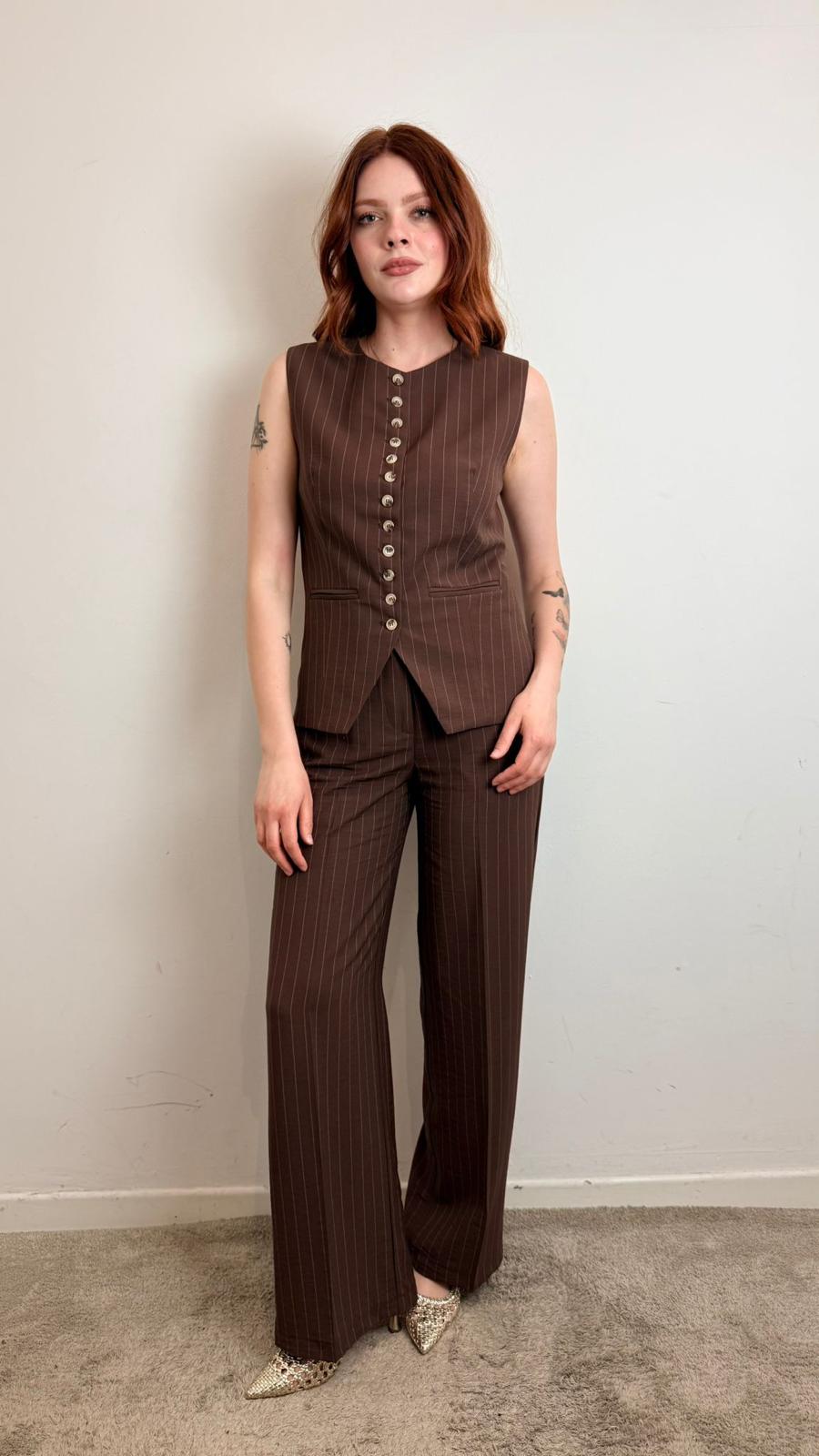 Pantalone Palazzo Gessato - Vicolo cod. TAB2151 main:sha1=144727dbf26d0feea9b6157af2cd1f4005f35652