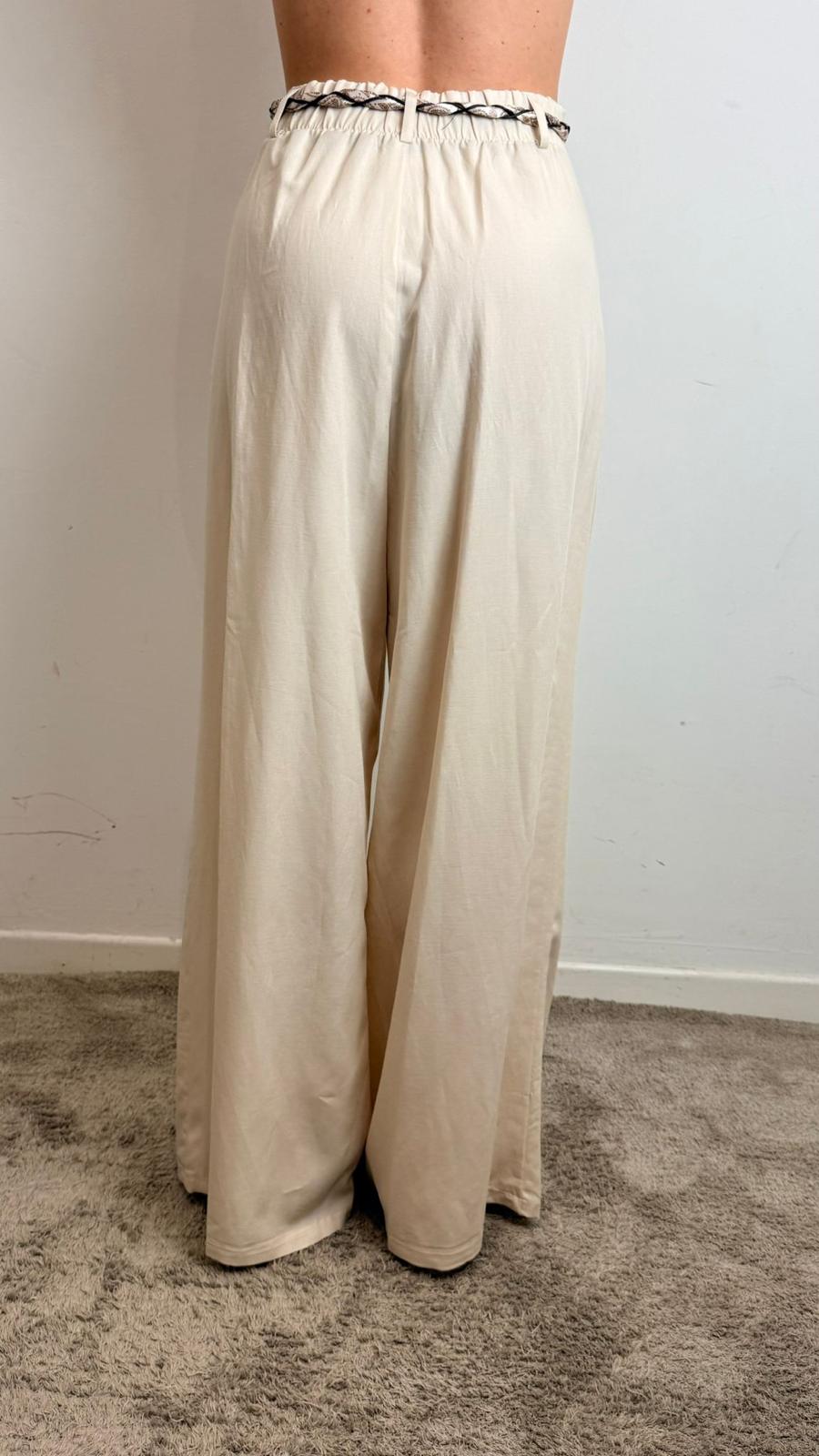 Pantalone Palazzo Con Pinces Elastico Sul Retro E Cintura Bandana - Vicolo cod. TAB2161 main:sha1=effca1e019dd0408eb32716465b82922929b9cf6