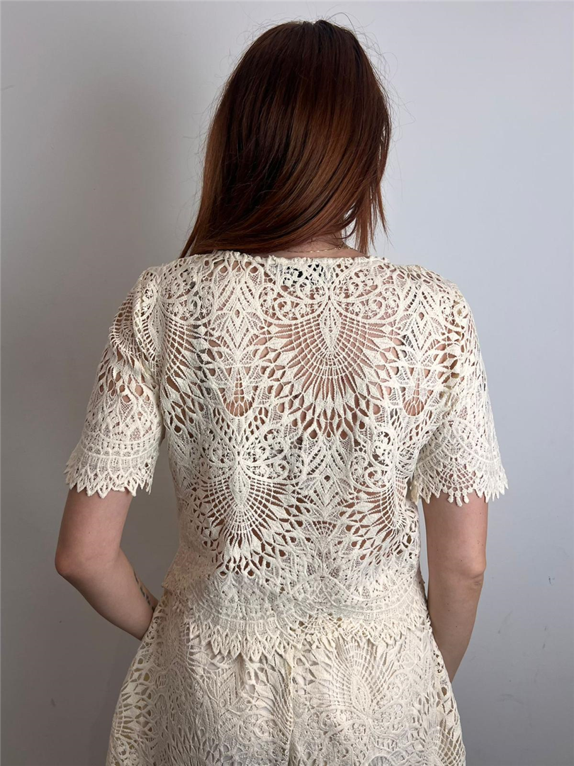 T Shirt Crop Macramè - Haveone cod. RMA_Q109 main:sha1=ed0de5c30aa9aa6343b0ac9eeca1e498d01f63ab