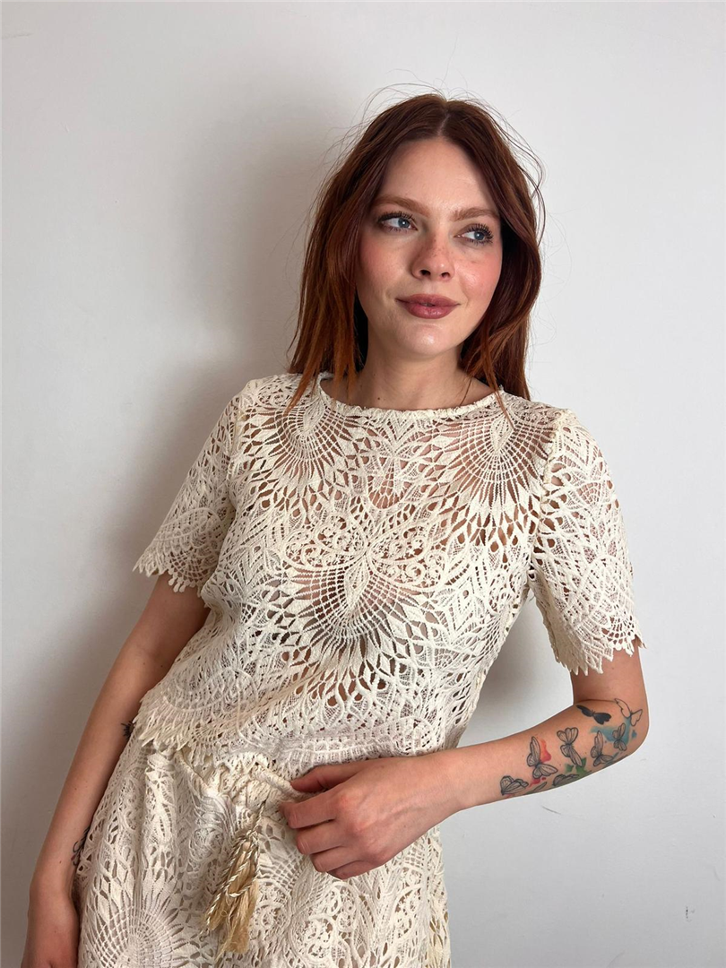 T Shirt Crop Macramè - Haveone cod. RMA_Q109 main:sha1=0f12e7765f65b7a8318c21de1b48577138781312