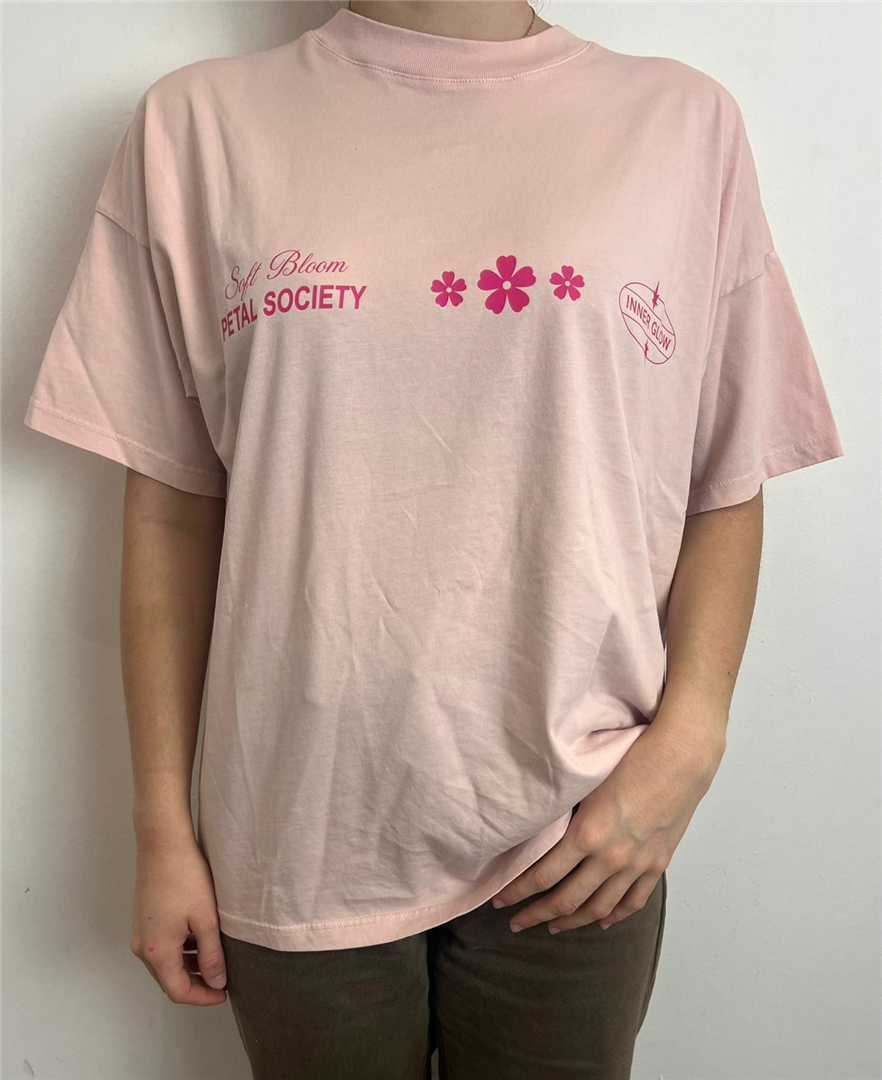 Tshirt Over Stampa Soft Bloom - Vicolo cod. RAB0841 main:sha1=43b38fddeeda23a0a2ab7d61c0ee9586cce9776b