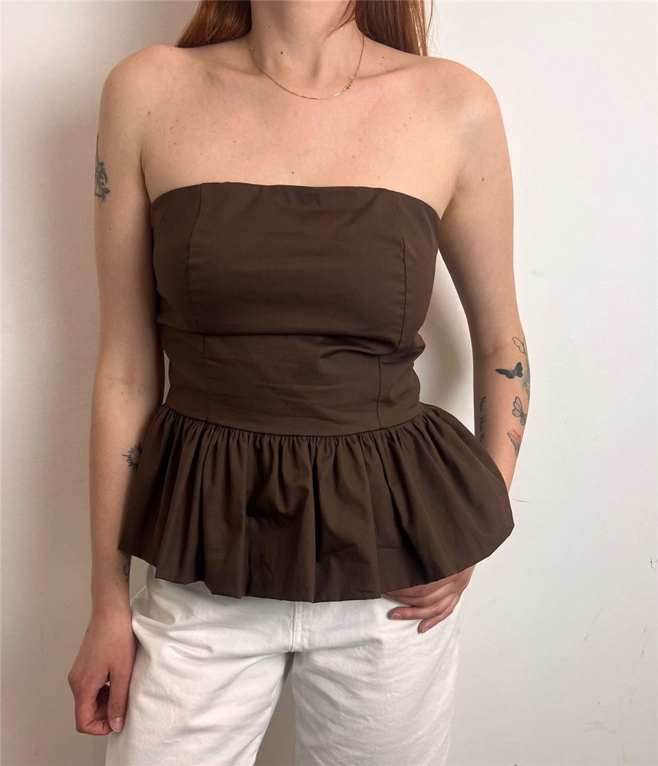 Top Con Rouches Sul Fondo - Philia Loft cod. D02E1126 main:sha1=4b5c303129bb6dc846f5111fcd541b117cbd1f1a