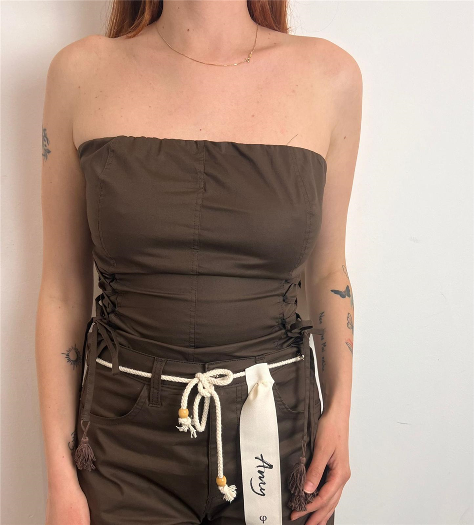 Top Con Lacci Laterali - Philia Loft cod. D02E1198 main:sha1=03b8c0708930cbdefd436c2ff39aea47594f1391