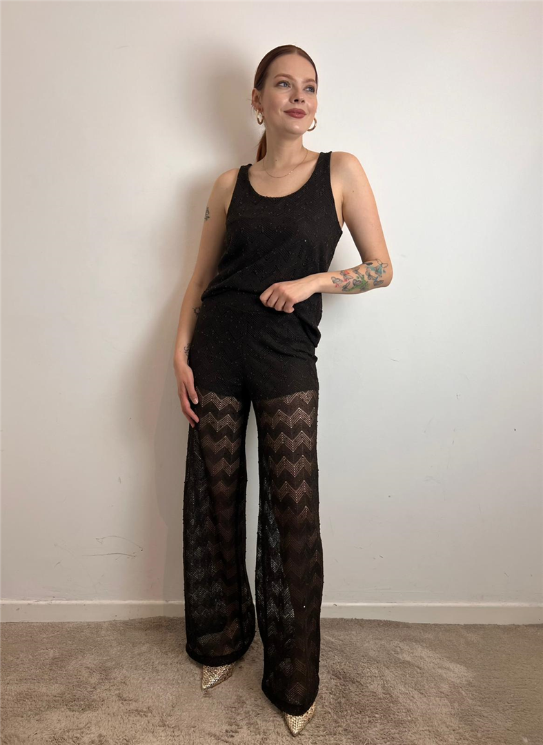 Pantalone Traforato Con Paillettes - Vicolo cod. TAB2295 main:sha1=da9543e74371d4f99d7a05fde6ff7be22879b096