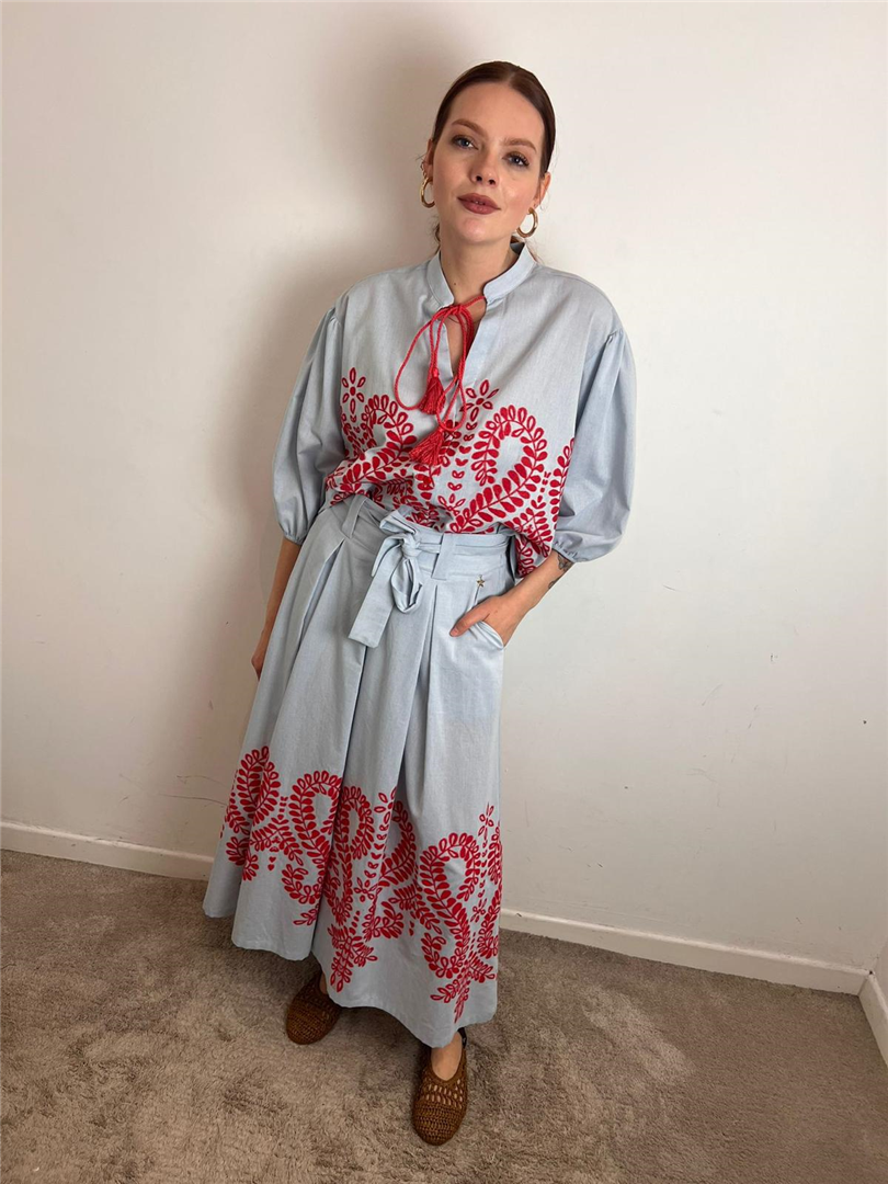 Camicia Collo Alla Coreana Con Ricami - Souvenir cod. S39M1689 main:sha1=3661f993c1a23a5447a55f31e0e5326fec2afc2f