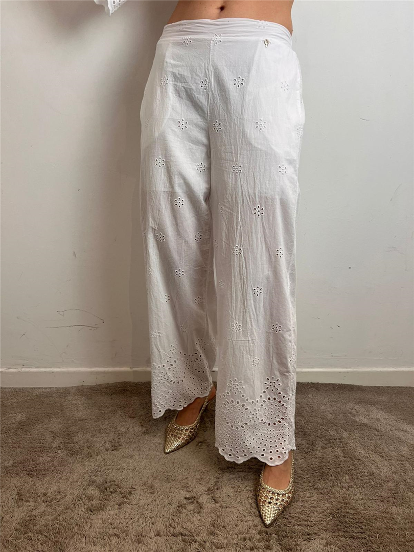Pantalone Palazzo Pizzo San Gallo - Philia Loft cod. V02F1059 main:sha1=05d21c50b2cc784c369d5bfae176981a40259a58