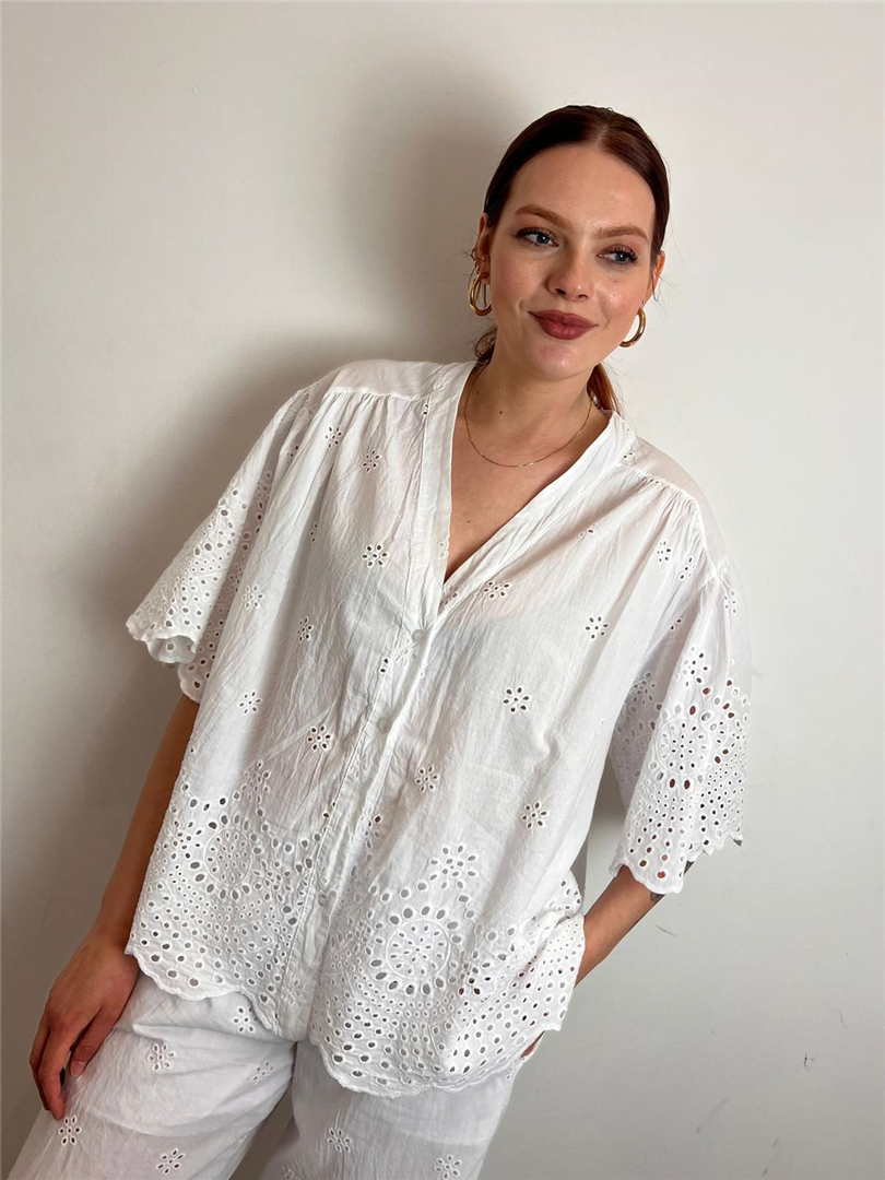Camicia Scollo A V Pizzo San Gallo - Philia Loft cod. V02F1058 main:sha1=c05a7ace878093cb0a88fe33ac4420c84ad91072