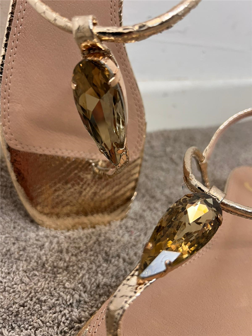 Sandalo Infradito Con Inserto Gioiello - Gold&gold cod. GY471 main:sha1=5b4d579135025d49677410f2c6786baf5e9f5705