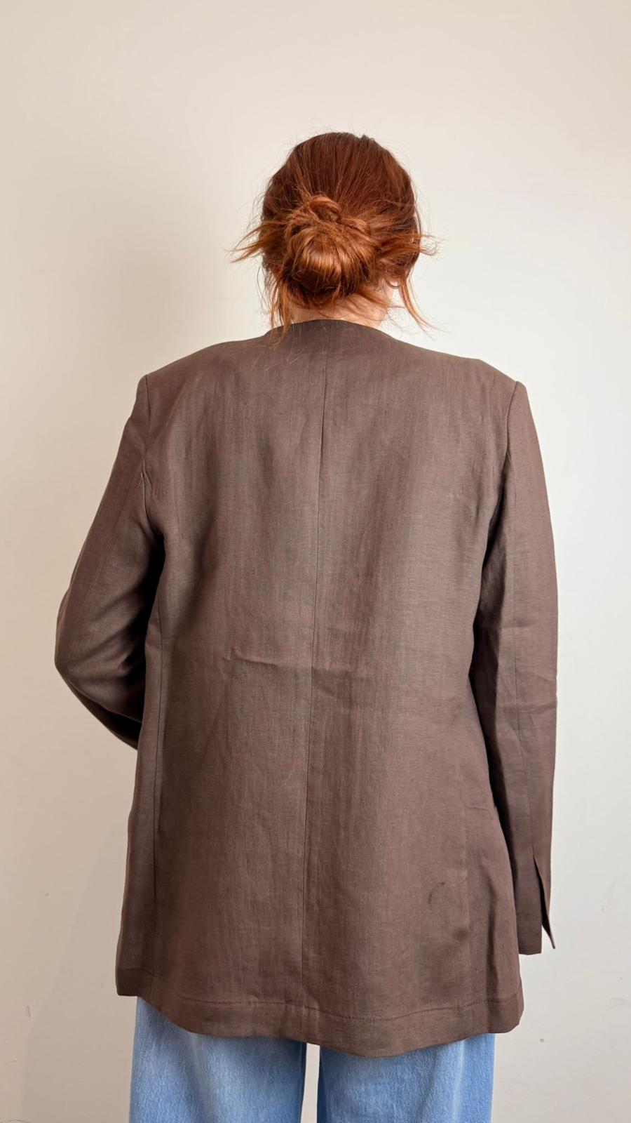 Blazer 100% Lino Senza Bottoni - Vicolo cod. TAB1580 main:sha1=7bace4a6f8fc66e49083febc10bf4a888418d1ee