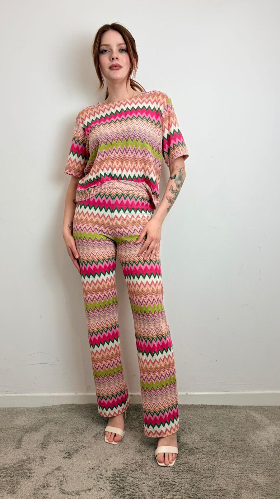 T Shirt Palazzo Fantasia Zig Zag - Vicolo cod. TAB2442 main:sha1=505d4726928a3319cc60881ca17cc8a79042a99a