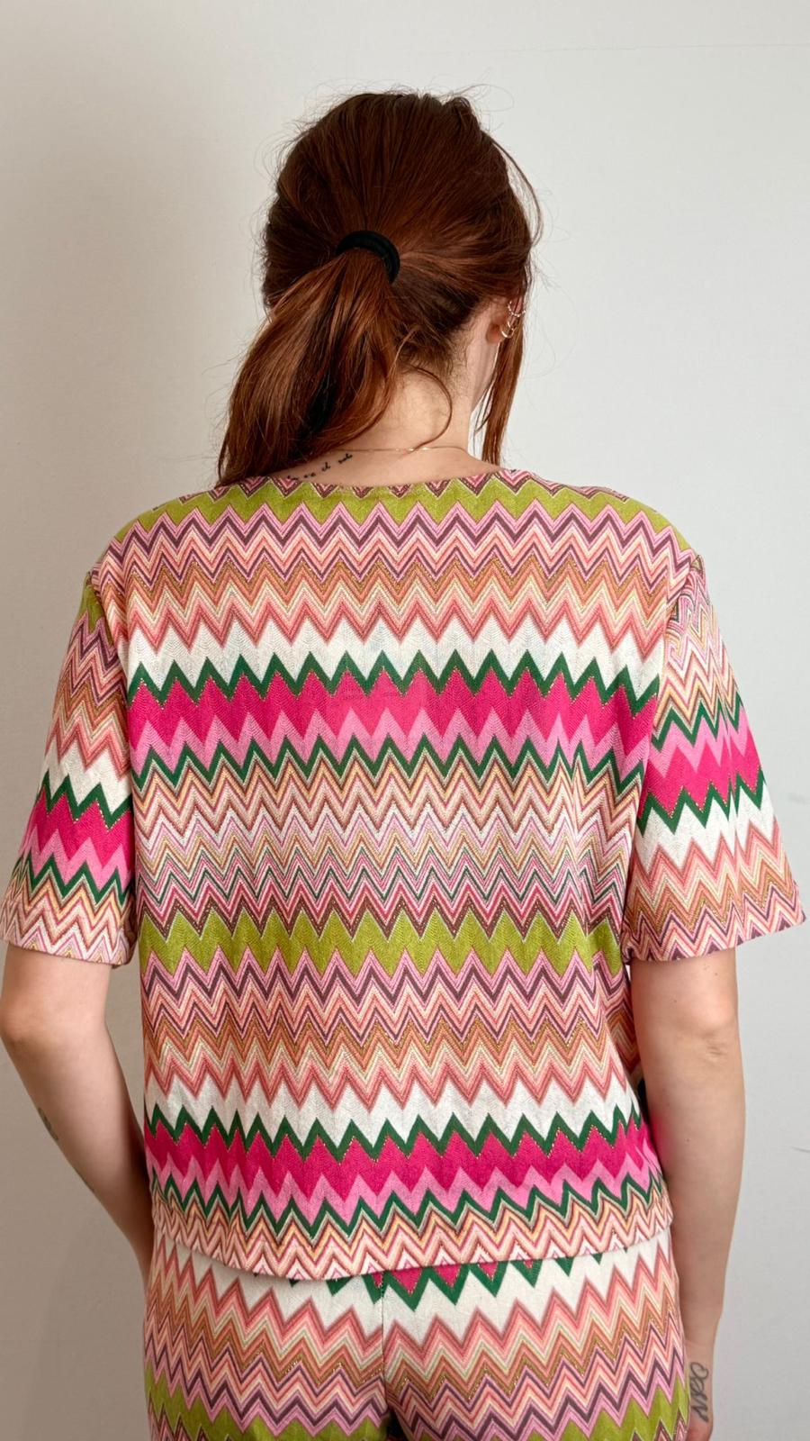 T Shirt Palazzo Fantasia Zig Zag - Vicolo cod. TAB2442 main:sha1=406183d0325ea00056824de72eeb800da0d3bcbf