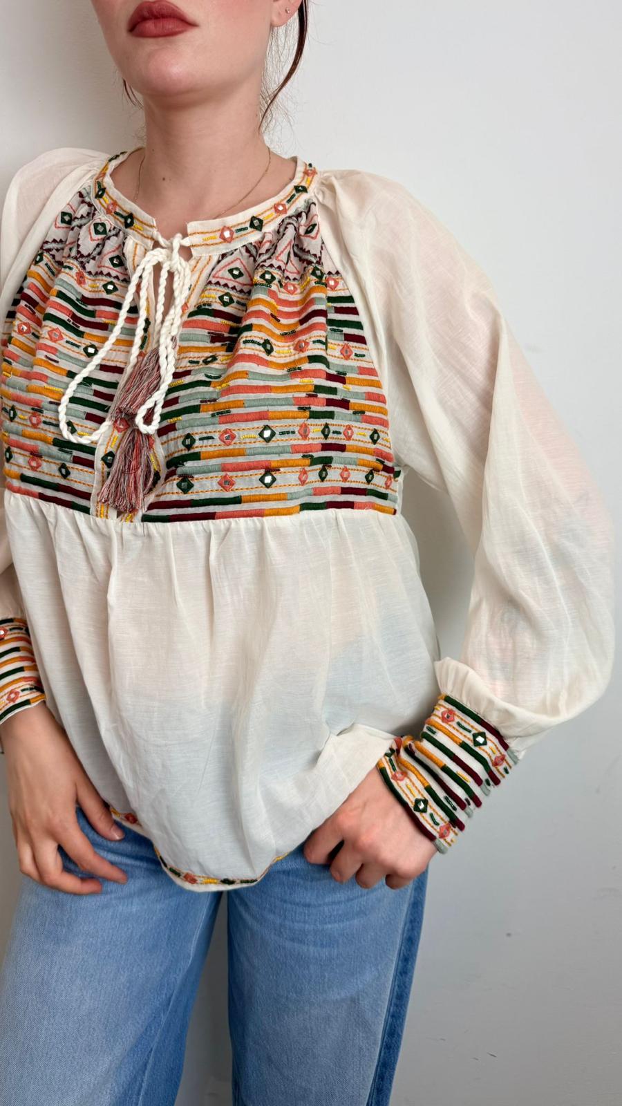 Blusa Con Ricami E Perline - Souvenir cod. X39K1493 main:sha1=b0d19099eacbea2af4fc828a6be89543fc1fe0f5