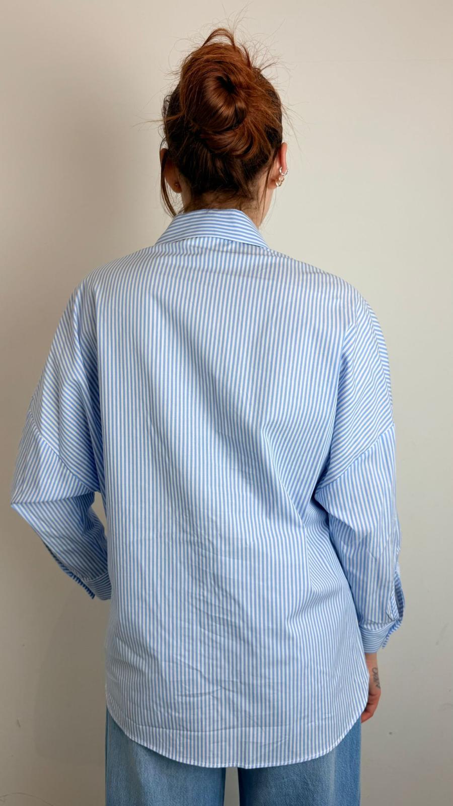 Camicia A Righe Con Dettaglio Crochet - Vicolo cod. TAB2429 main:sha1=5c76be86cef7ecb03fad849715ee278f10ac9165