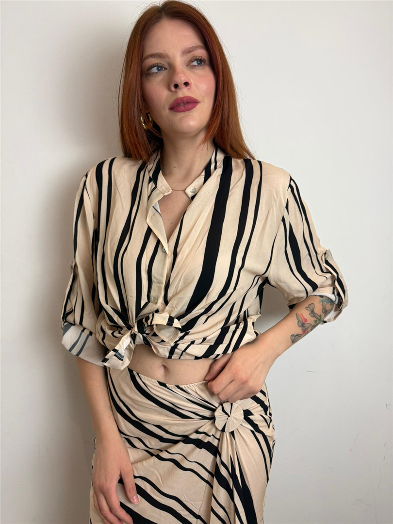 Camicia Coreana Manica Corta Abbottonata - Haveone cod. CMA_Q403 main:sha1=a6291dfabdb159c11acf68a7f6c6714553330d40