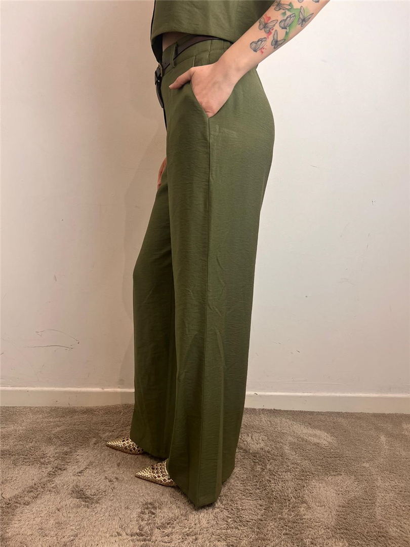 Pantalone Palazzo Con Cintura Ed Elastico In Vita - Haveone cod. PIA_Q532 main:sha1=3d237efe5ad4a53b2321d8ade5d9c877c0e92bd1