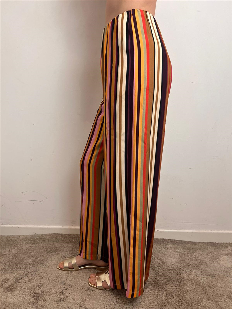 Pantalone Elastico Palazzo A Righe - Haveone cod. PVS_Q622 main:sha1=e91692313a993d5ad8f17361f9c6e816b8fbba24