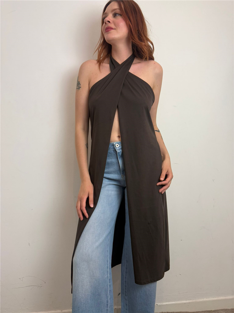 Abito Lungo Con Scollo All’americana E Schiena Scoperta - Vicolo cod. TAB2645 main:sha1=43dbac79a633b7be8e388e7bf326165ca2468499