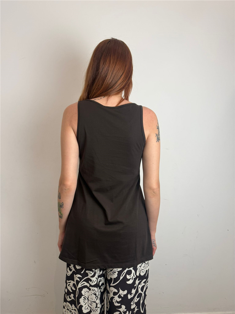 Maxi Canotta Con Taglio Asimmetrico - Vicolo cod. TAB2643 main:sha1=9c20a15369679d02829eb3b931122e364dda3739
