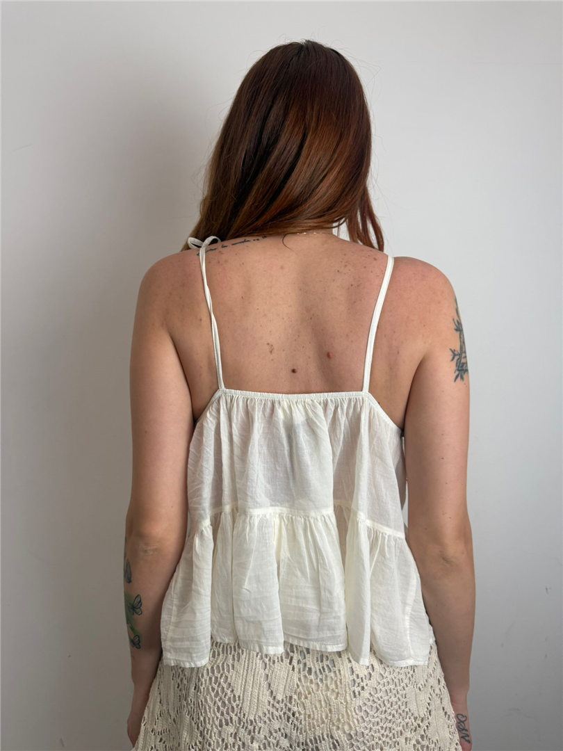 Canotta Con Lavorazione Crochet - Vicolo cod. TAB2665 main:sha1=4a1872f76d1d64b8413e77f33b2c40b6c21f47ea