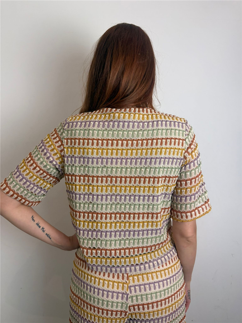 F Shirt Mezzamanica Lavorazione Crochet - Vicolo cod. TAB2685 main:sha1=c9112da81a60d9c22941816f02489a8a17fcc900
