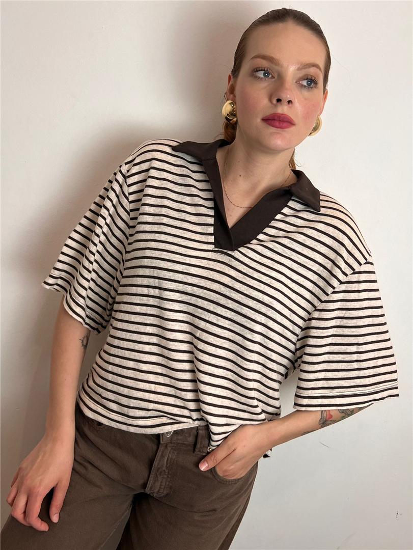Maglia Polo A Righe - Philia Loft cod. V02F1104 main:sha1=401a357dd557d61131b686a62b8a188b93b807b7