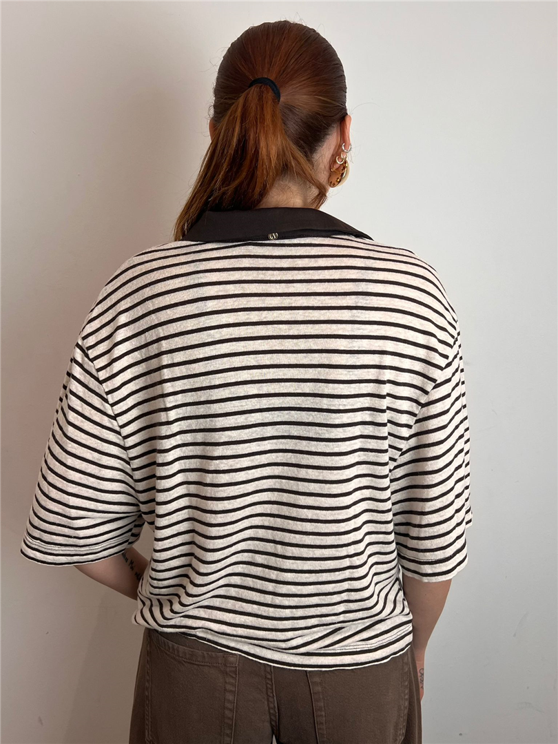 Maglia Polo A Righe - Philia Loft cod. V02F1104 main:sha1=646b738948b193b895722b71a44d1796f83708fa