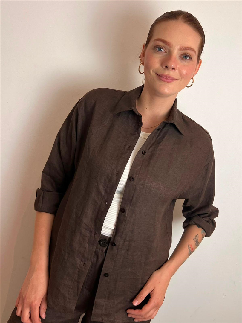 Camicia Regular Con Coulisse 100% Lino - Imperial cod. C9990099V main:sha1=5812507b6629f16a8ac771fe4e76fc56b11e585e