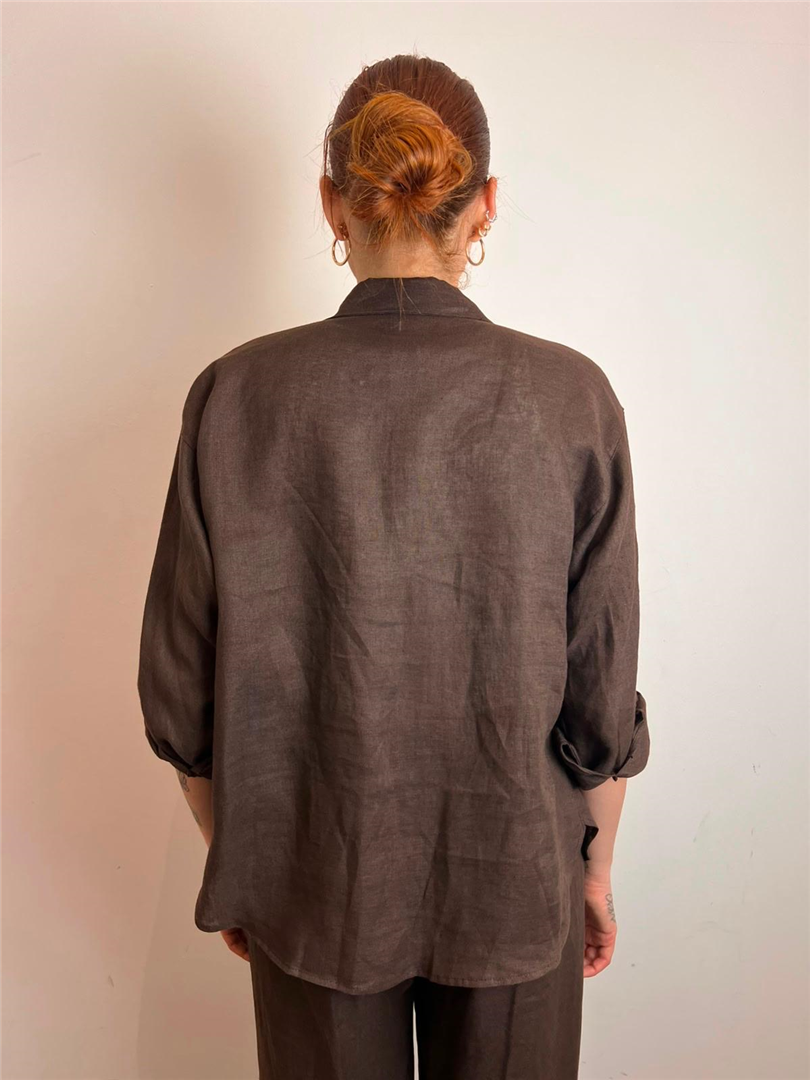 Camicia Regular Con Coulisse 100% Lino - Imperial cod. C9990099V main:sha1=336fc8c7bc936acef717b24ef9a30d8cfd38e6ef