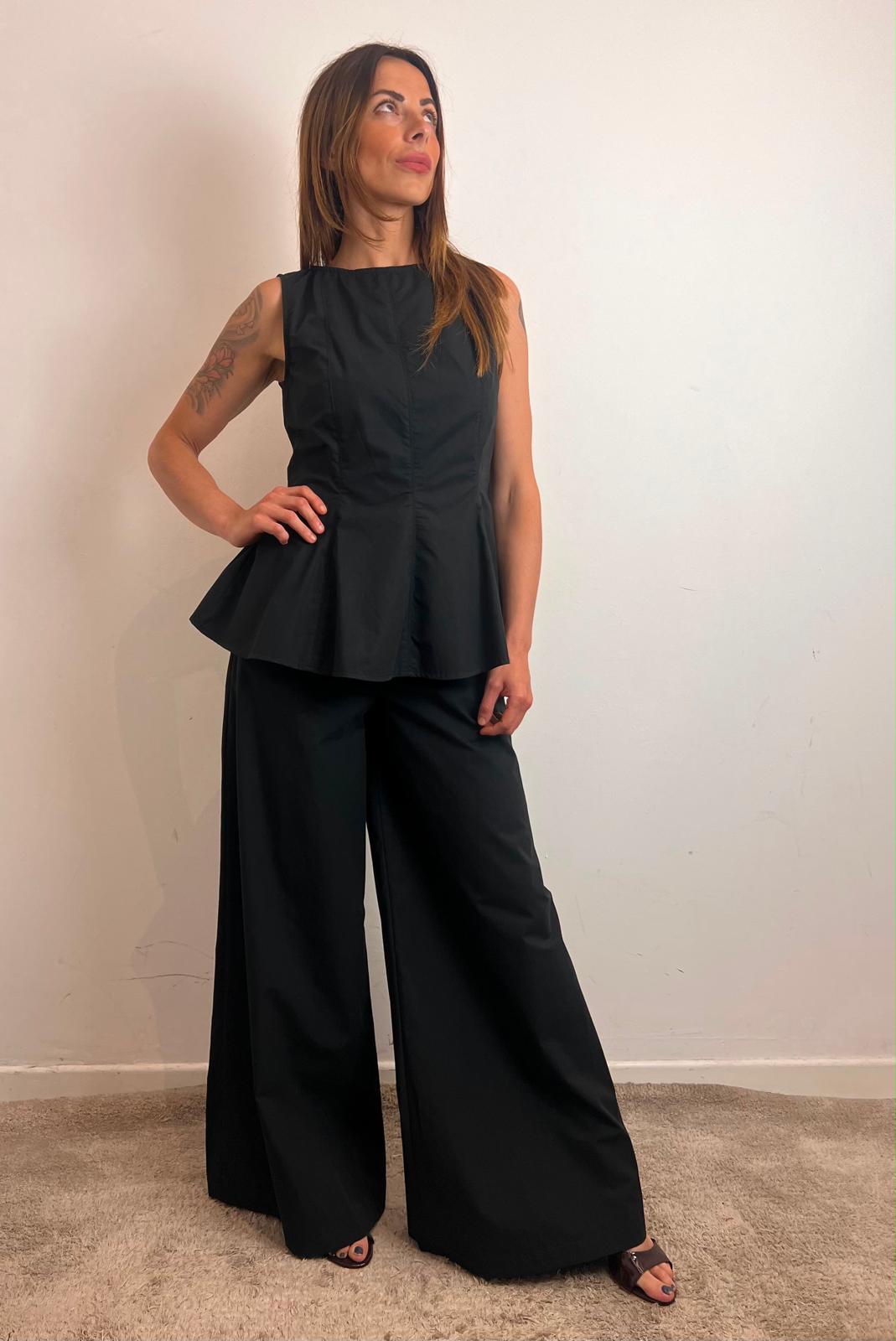 Pantalone Con Elastico Sul Retro In Popeline - Souvenir cod. M39F1623 main:sha1=f8015dcb2e1eb90687081337dbc623a9af00f249