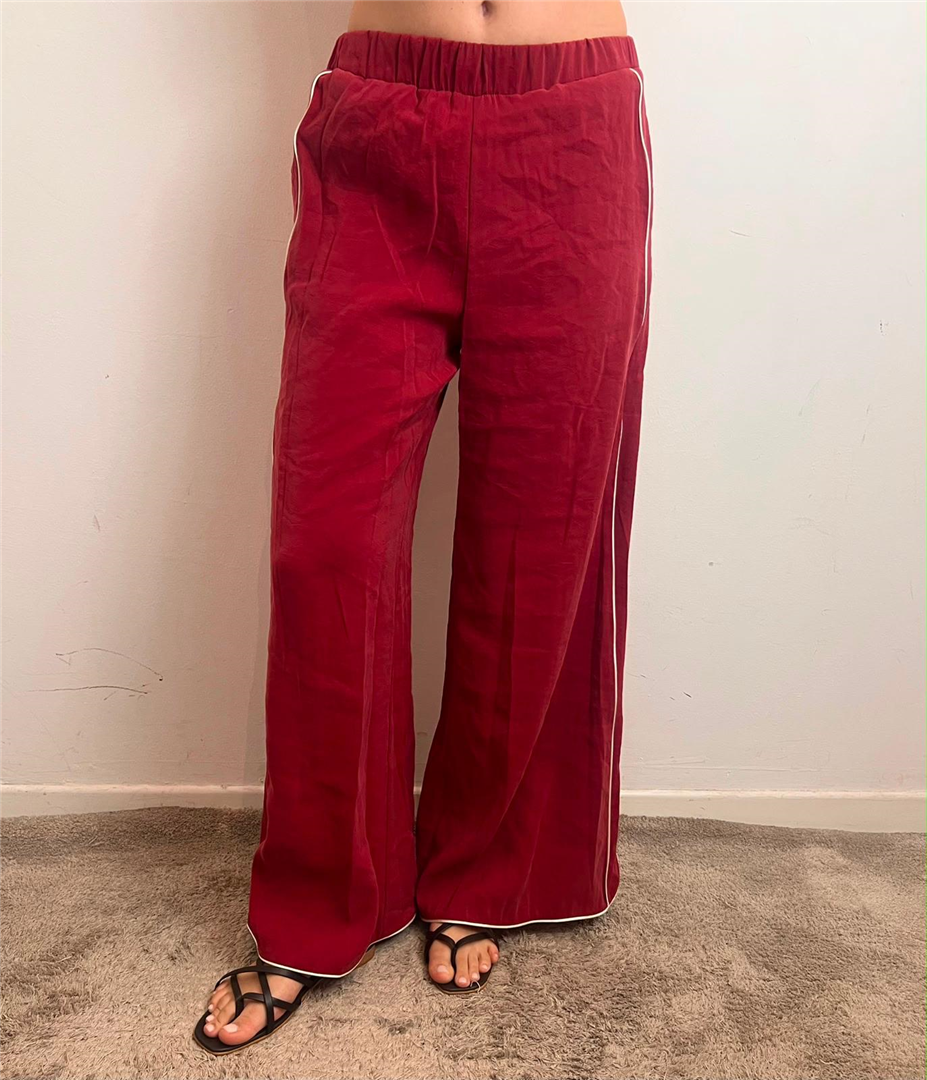 Panta Palazzo Elastico In Vita E Piping - Haveone cod. PMA_Q575 main:sha1=469c1cc9040962daff29f25dfd06f9cfbb08f53f