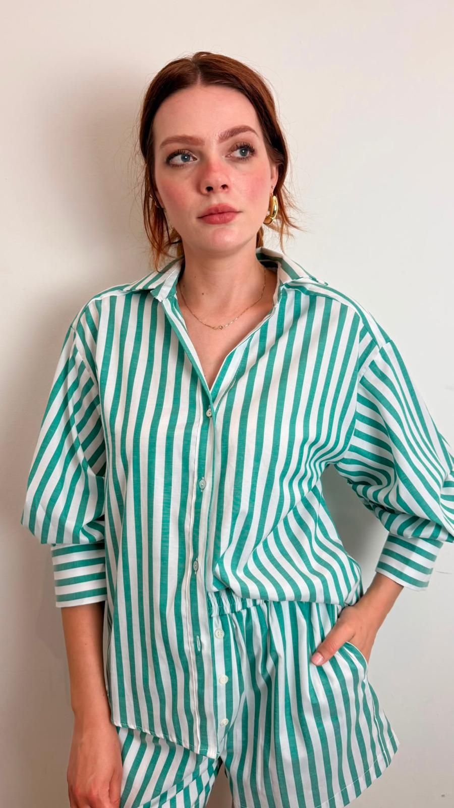 Camicia A Righe Maniche Trequarti - Vicolo cod. TAB2989 main:sha1=a374214a5bd1aee2643c7ebb4fe776d73b92826b